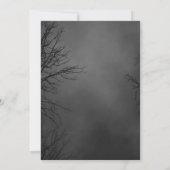 ジャク不気味ランタンパーソナライズされたハローウィンパーティ 招待状 (裏面)