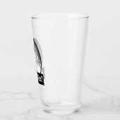 ジャグから牛乳を飲む猫 タンブラーグラス (左)