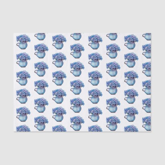 ジャグジーの青いコーンフラワーцветок акварель 薄葉紙 (正面)