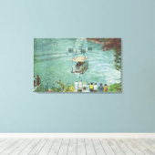 ジャグジーを横断するケーブルカー キャンバスプリント (インサイチュ (ウッドフロア))