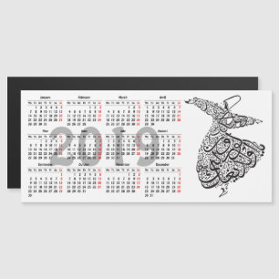 ジャグジー2019年カレンダー マグネット招待状