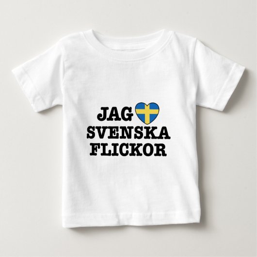 ジャグスベンスカフリッカー ベビーTシャツ (正面)