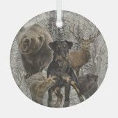 ジャグテリア親愛ー、ビーストv.レンブラッド文鎮ポー ガラスオーナメント (正面)