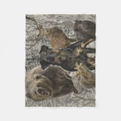 ジャグテリア親愛ー、ビーストv.レンブラッド文鎮ポー フリースブランケット (正面)