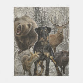 ジャグテリア親愛、ビーストv.レンブラッド フリースブランケット (正面)