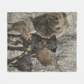 ジャグテリア親愛、ビーストv.レンブラッド フリースブランケット (正面(横))