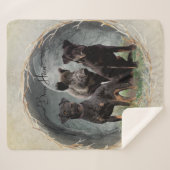 ジャグテリア、勇敢なハートタペストリーのポスターのアクリル シェルパブランケット (正面(横))