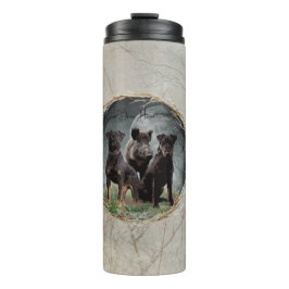 ジャグテリア、勇敢なハートタペストリーのポスターのアクリル タンブラー