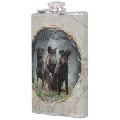 ジャグテリア、勇敢なハートタペストリーのポスターのアクリル フラスク (左)