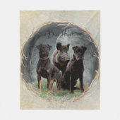 ジャグテリア、勇敢なハートタペストリーのポスターのアクリル フリースブランケット (正面)