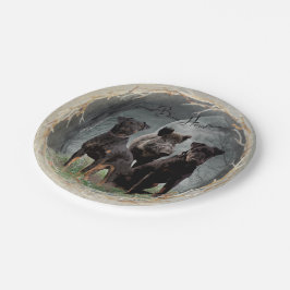 ジャグテリア、勇敢なハートタペストリーのポスターのアクリル ペーパープレート