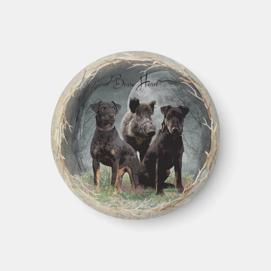 ジャグテリア、勇敢なハートタペストリーのポスターのアクリル マグネット (正面)