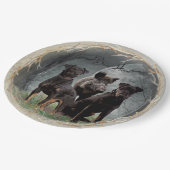 ジャグテリア、勇敢なハート ペーパープレート (アングル)