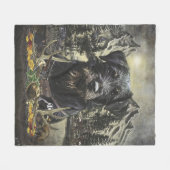 ジャグテリア – 多目的狩り犬 フリースブランケット (正面(横))