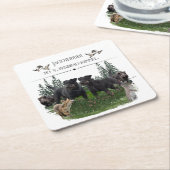 ジャグテリアBo v. Renbrad KennelHPノートパソコンのスキンC スクエアペーパーコースター (アングル)