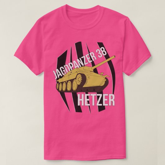 ジャグパンツァー38ヘッツァー Tシャツ (デザイン正面)