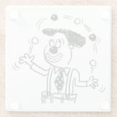 ジャグラジャグリング付きピエロコースター ガラスコースター (裏面)