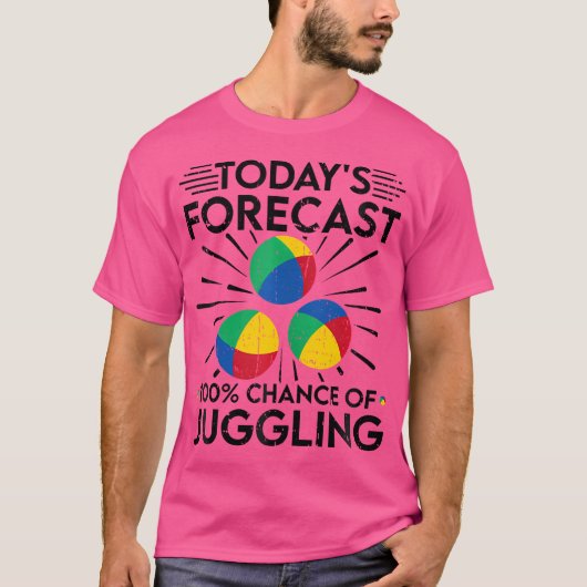 ジャグラー予報 100%ジャグリング Tシャツ (正面)