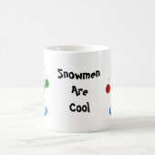 ジャグリングする雪だるまはカッコイイ コーヒーマグカップ (中央)