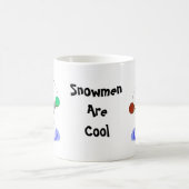 ジャグリングする雪だるま コーヒーマグカップ (中央)