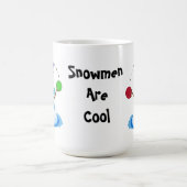 ジャグリングする雪だるま コーヒーマグカップ (中央)