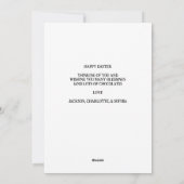 ジャグリングイースターバニー シーズンカード (裏面)