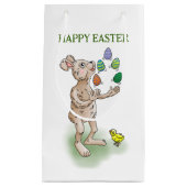 ジャグリングイースターバニー スモールペーパーバッグ (正面)