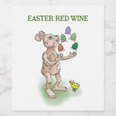 ジャグリングイースターバニー ワインラベル (シングルラベル)