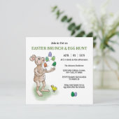 ジャグリングイースターバニー 招待状 (スタンド正面)