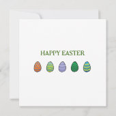 ジャグリングイースターバニー 招待状 (裏面)