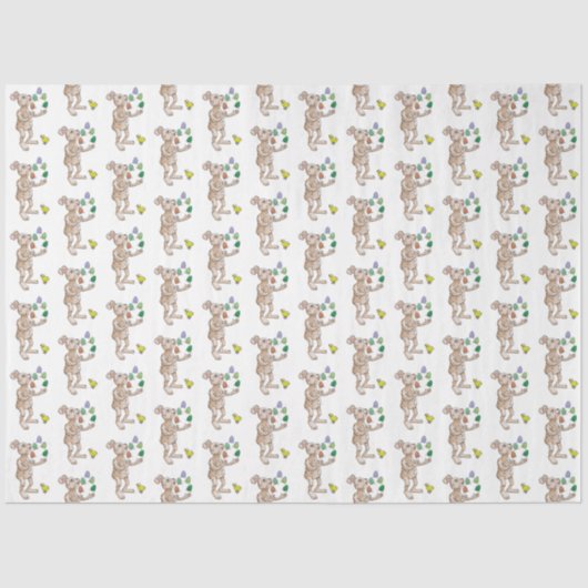 ジャグリングイースターバニー 薄葉紙 (正面)