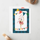 ジャグリングカエル ノートカード (正面/裏面インサイチュ)