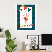 ジャグリングカエル ポスター (ホームオフィス)