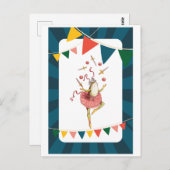 ジャグリングカエル ポストカード (正面/裏面)