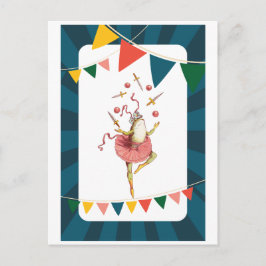 ジャグリングカエル ポストカード