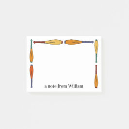 ジャグリングカラフルクラブジャグラーパーソナライズされた ポストイット