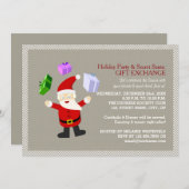 ジャグリングサンタクロース 招待状 (正面/裏面)