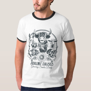 ジャグリングデイジーファームファムメンズTシャツ Tシャツ