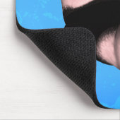 ジャグリングパンダのクマとピンクの《植物》百日草の花 マウスパッド (コーナー)