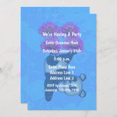 ジャグリングパンダベアーキュートパーティー 招待状 (正面/裏面)