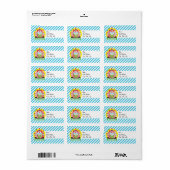 ジャグリングビッグトップサーカスピエロ；ブルーストライプ ラベル (フルシート)