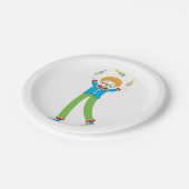 ジャグリングピエロ ペーパープレート (アングル)