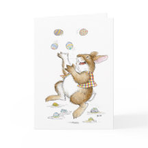 ジャグリングラビットイースターカード