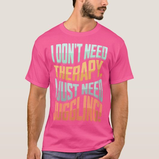 ジャグリング作業ピンジャグリングクラブジャグリング Tシャツ (正面)