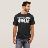 ジャグリング忍者おもしろいジャグラーズマジシャン演奏者 Tシャツ (正面フル)