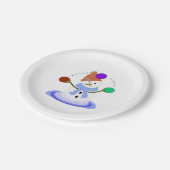 ジャグリング雪だるま ペーパープレート (アングル)