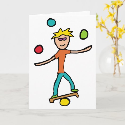 ジャグリング カード (黄色い花)