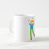 ジャグリング ピエロ コーヒーマグカップ (正面左)