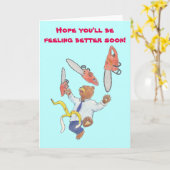 ジャグリング・ベアで良いカードを カード (黄色い花)