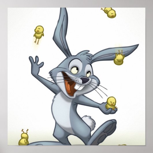 ジャグリング・ラビットポスター ポスター (正面)